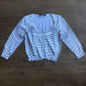 The Limited B&W cropped cardigan